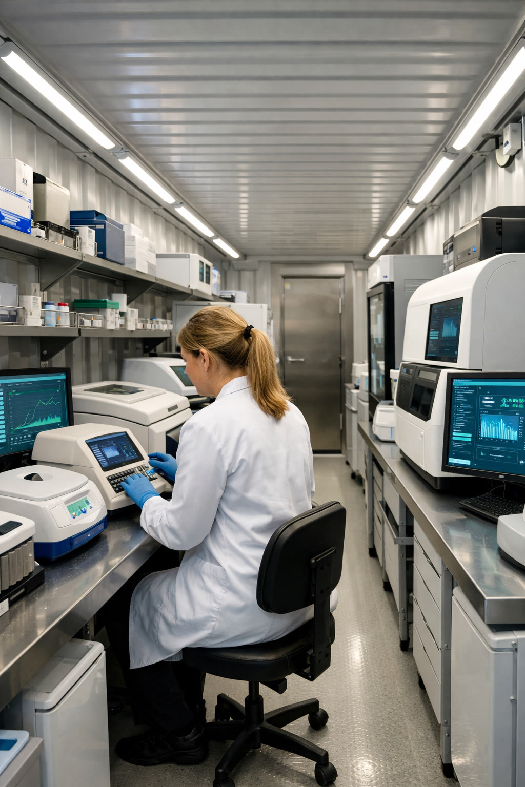 Containerised diagnostics lab