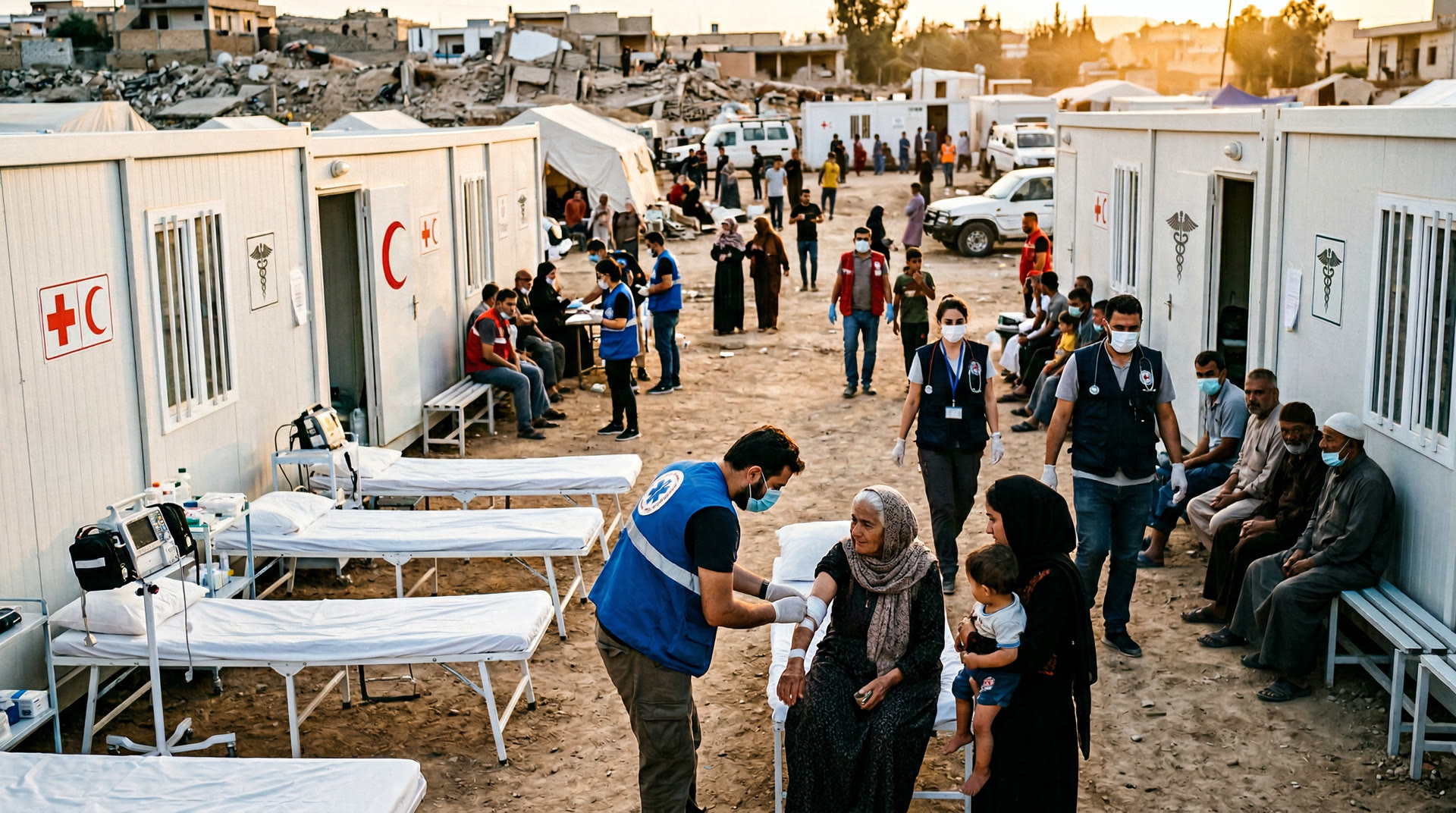 Humanitarian medical response with modular clinical containers